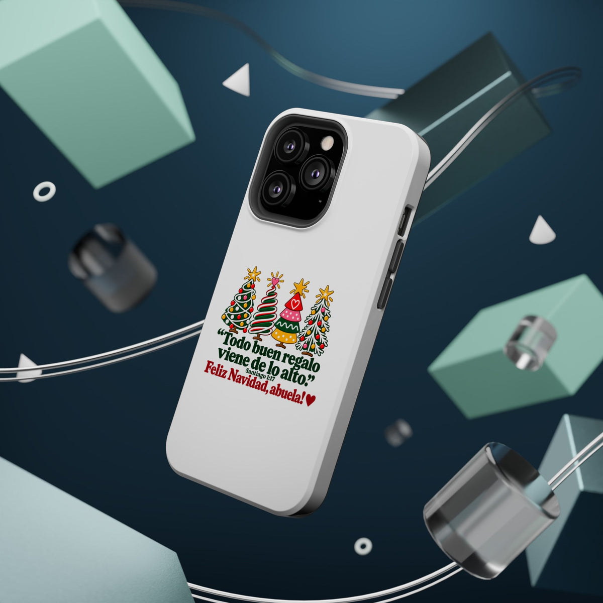 Christmas Grandma Phone Case — “Todo buen regalo viene de lo alto” Magnetic Impact-Resistant Case