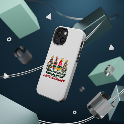 Christmas Grandma Phone Case — “Todo buen regalo viene de lo alto” Magnetic Impact-Resistant Case