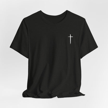 Christian T-Shirt — "When I Am Weak He Is Strong" Cross Tee