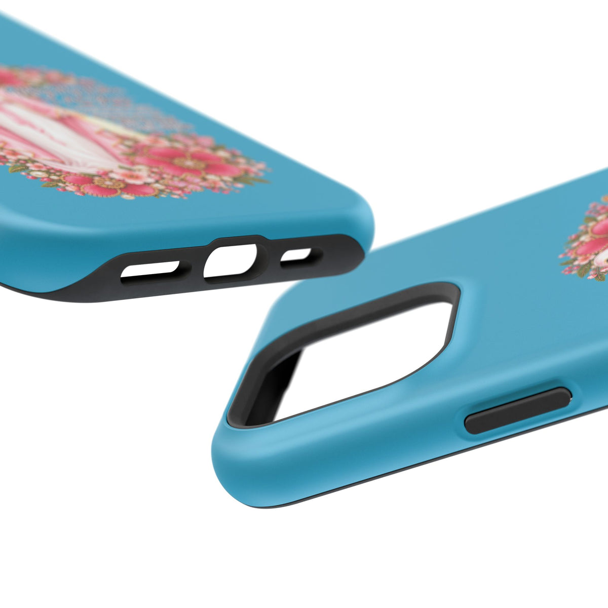 Religious Floral Phone Case — 'Blessed Virgin' Magnetic Impact-Resistant Case