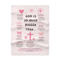 God Is So Much Bigger Than... Baby Blanket — Pink Inspirational Christian Nursery Throw