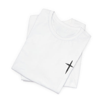 Christian Cross T-Shirt — “By His Wounds We Are Healed” Isaiah 53:5 Inspirational Tee