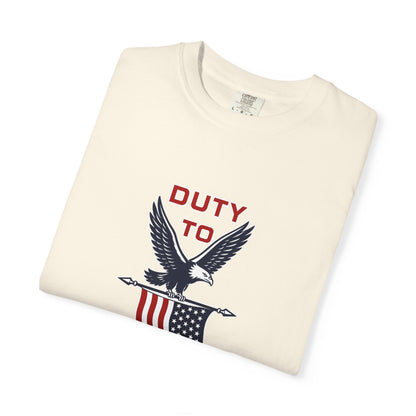 Duty to God Eagle American Flag T-Shirt