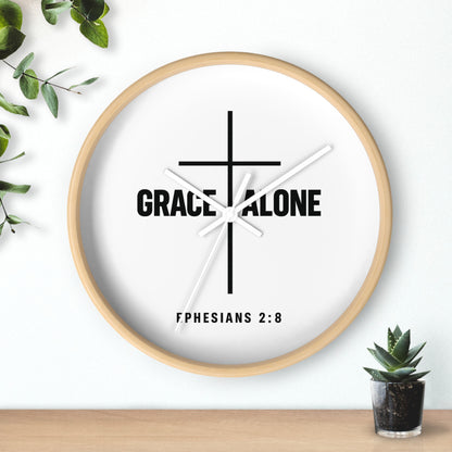 Prayer Cross Wall Clock — 'Our Father in Heaven' Inspirational Christian Clock