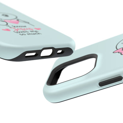 Christian Cute Heart Phone Case — "I Know Jesus Loves Me So Much" Magnetic Impact-Resistant Case