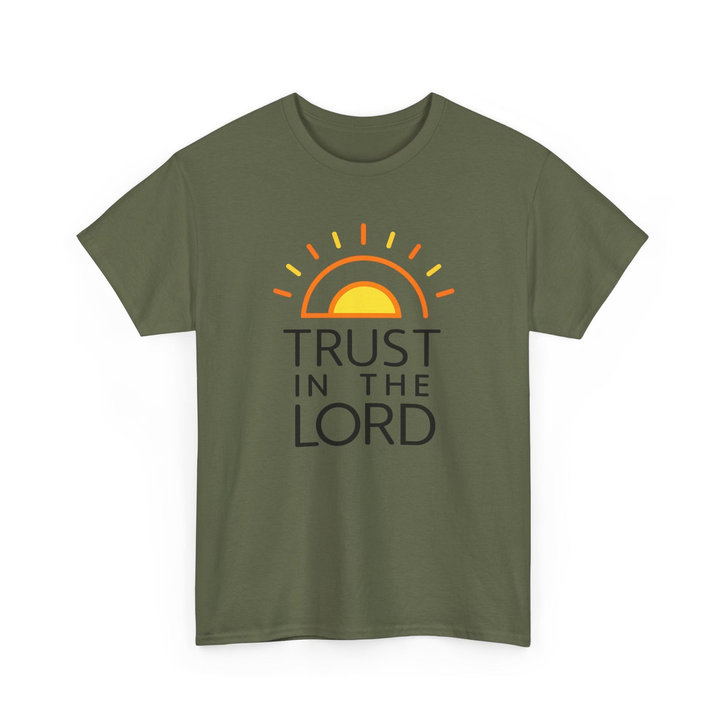 Trust in the Lord T-Shirt — Christian Sunrise Faith Tee