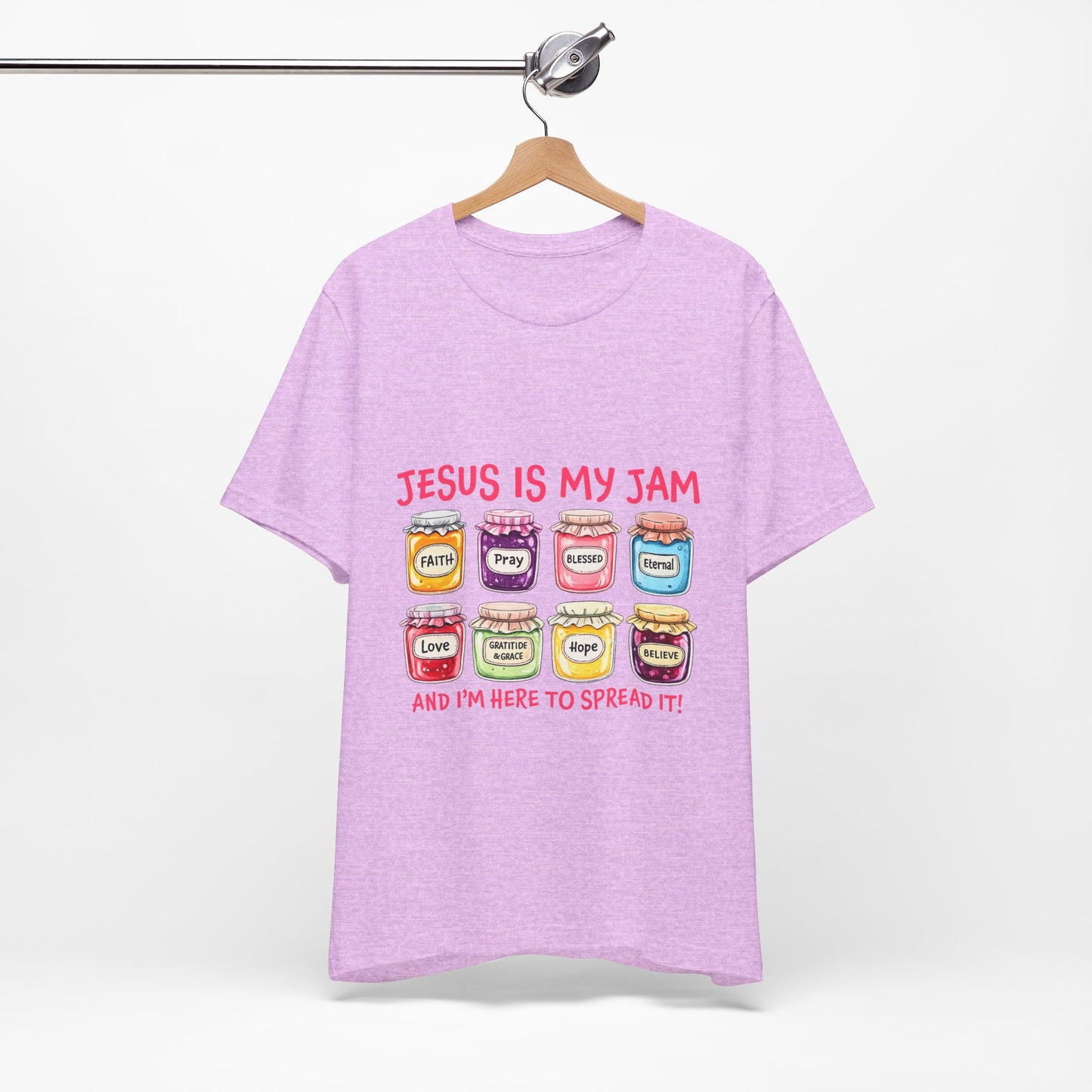 Christian T-Shirt — "Jesus Is My Jam" Jam Jar Graphic Tee