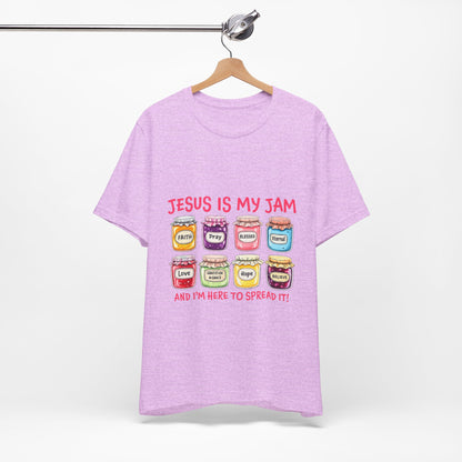 Christian T-Shirt — "Jesus Is My Jam" Jam Jar Graphic Tee