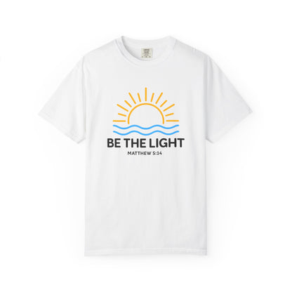 Be The Light T-Shirt — Christian Faith Tee (Matthew 5:14)