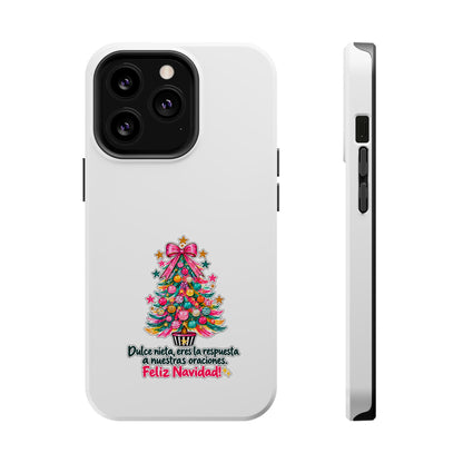 Spanish| Christmas Tree Phone Case - "Feliz Navidad" Spanish Holiday Magnetic Impact-Resistant Case