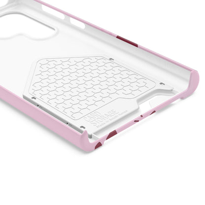Pink "Child of God" Phone Card Case — Heart Pattern Religious Phone Case with Card Holder
