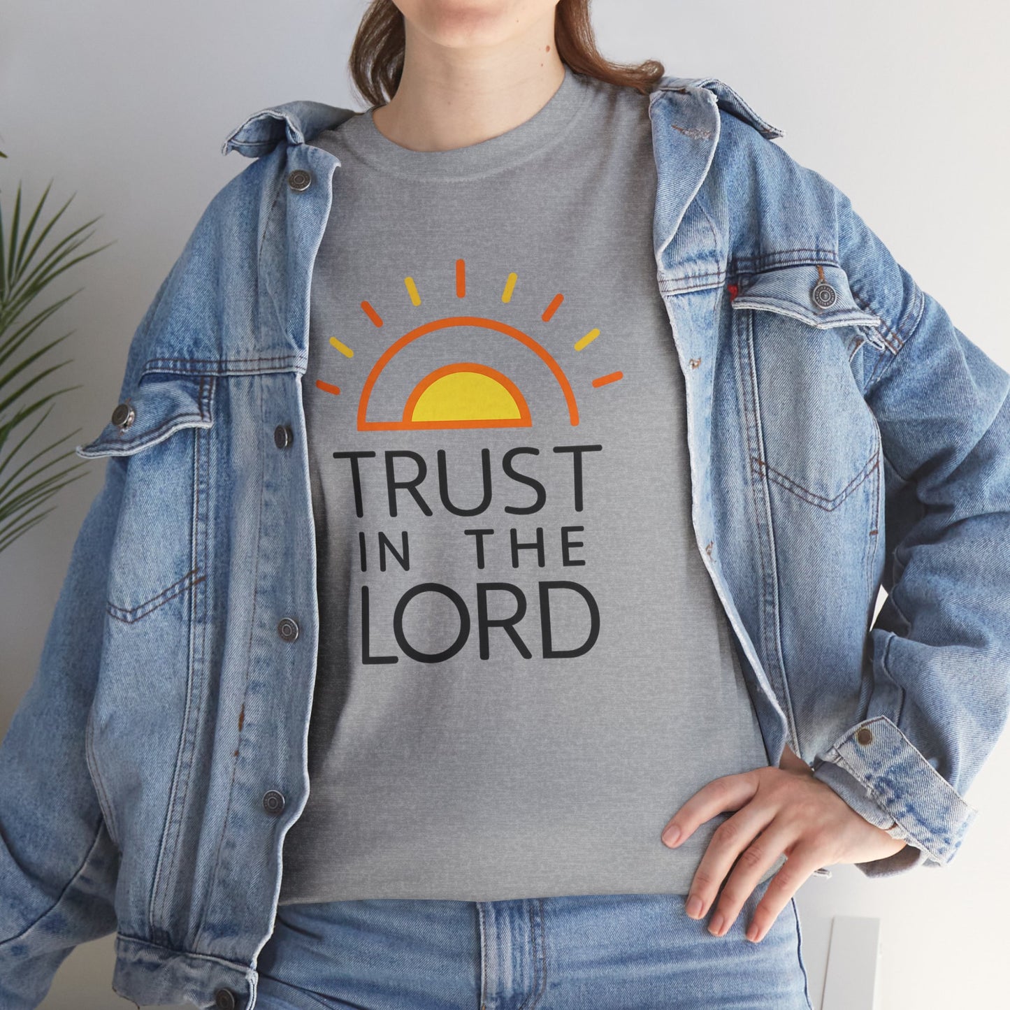 Trust in the Lord T-Shirt — Christian Sunrise Faith Tee