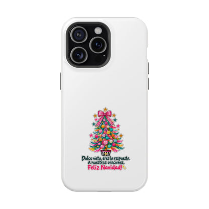 Spanish| Christmas Tree Phone Case - "Feliz Navidad" Spanish Holiday Magnetic Impact-Resistant Case