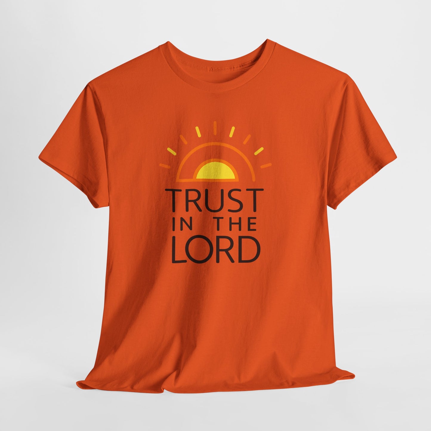 Trust in the Lord T-Shirt — Christian Sunrise Faith Tee