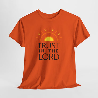 Trust in the Lord T-Shirt — Christian Sunrise Faith Tee