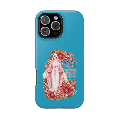 Religious Floral Phone Case — 'Blessed Virgin' Magnetic Impact-Resistant Case