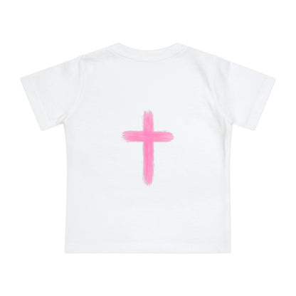 Christian Baby T-Shirt – "I Can Do All Things" Philippians 4:13 Pastel Cross