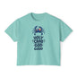 Women’s Boxy Tee — ‘Holy Crab, God Is Good’ Nautical Christian Tee