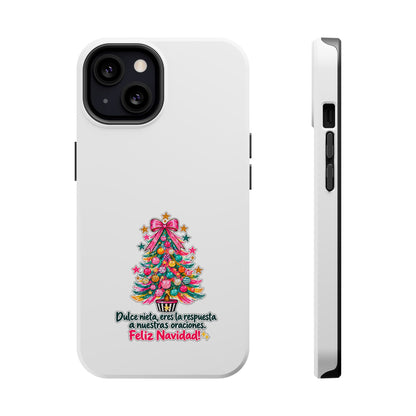 Spanish| Christmas Tree Phone Case - "Feliz Navidad" Spanish Holiday Magnetic Impact-Resistant Case