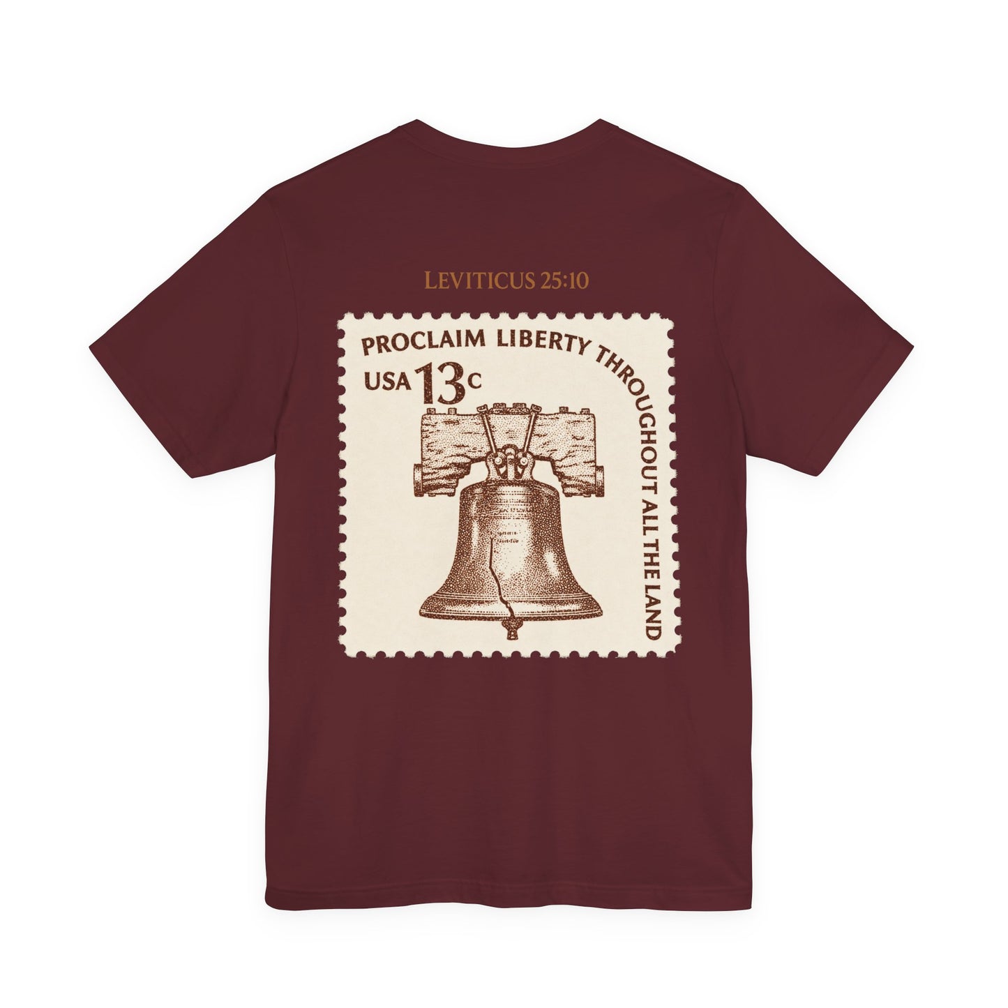 Liberty Stamp T‑Shirt — Vintage 13 Liberty Bell Graphic Tee