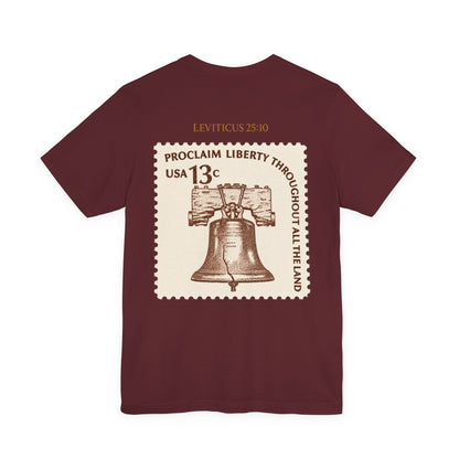 Liberty Stamp T‑Shirt — Vintage 13 Liberty Bell Graphic Tee