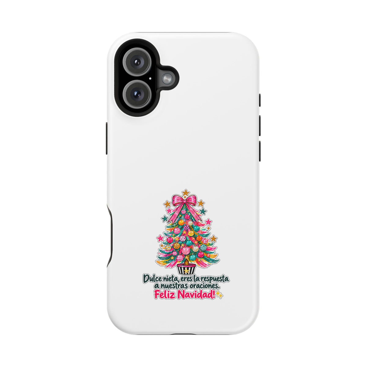 Spanish| Christmas Tree Phone Case - "Feliz Navidad" Spanish Holiday Magnetic Impact-Resistant Case