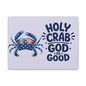 Patriotic Crab Canvas — "Holy Crab God Is Good" Wall Art