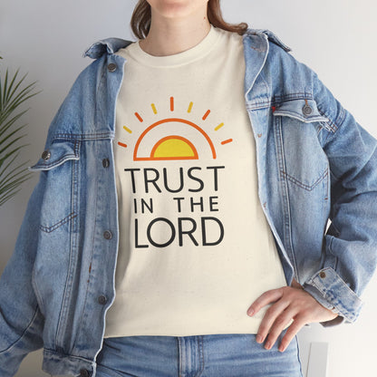 Trust in the Lord T-Shirt — Christian Sunrise Faith Tee