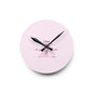 Acrylic Wall Clock - Cute Pink 'I Know Jesus Loves Me' Kids Nursery Clock