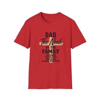 Dad The Noah of the Family T-Shirt — Christian Father Faith Shirt