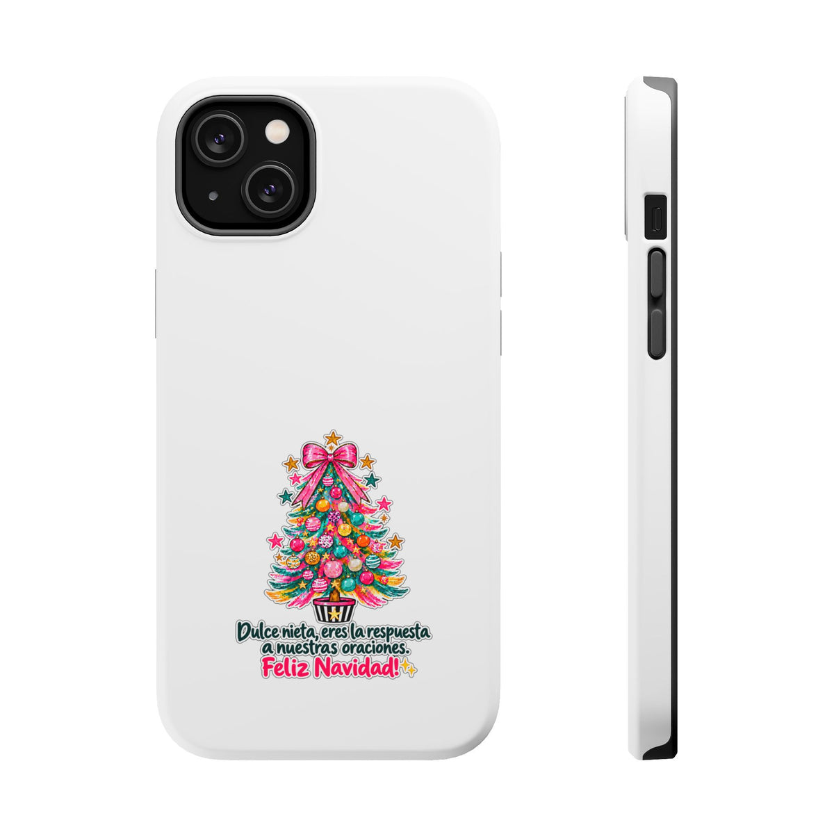 Spanish| Christmas Tree Phone Case - "Feliz Navidad" Spanish Holiday Magnetic Impact-Resistant Case