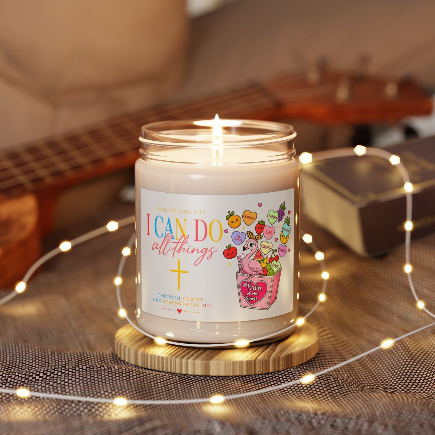 I Can Do All Things Soy Candle — 9oz Inspirational Christian Scented Candle