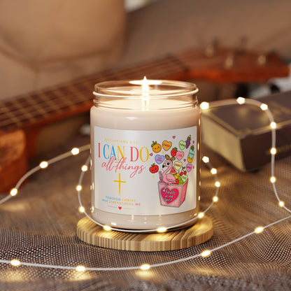 I Can Do All Things Soy Candle — 9oz Inspirational Christian Scented Candle