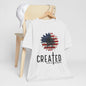 Created With A Purpose American Flag Sunflower T-Shirt