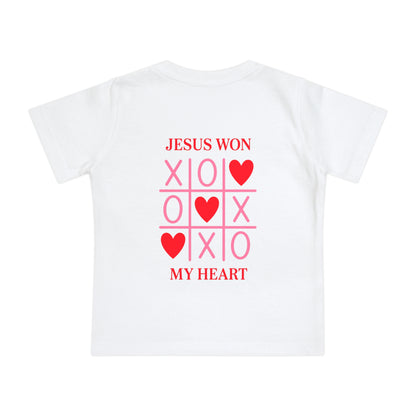 Baby T-Shirt — "Made for a Purpose" Rainbow & "Jesus Won My Heart" Christian Tee