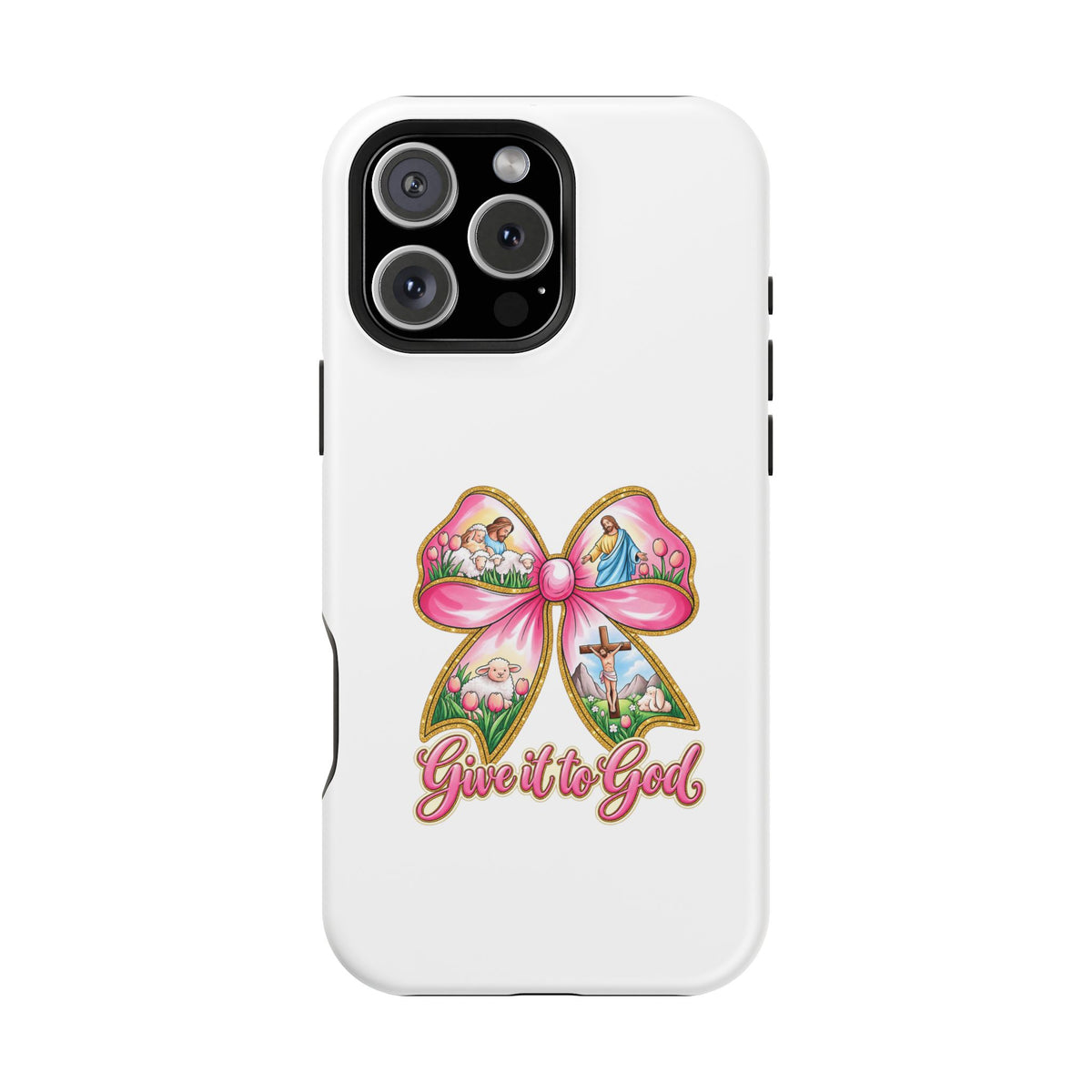 Give It to God Phone Case — Floral Bow Christian iPhone Cover