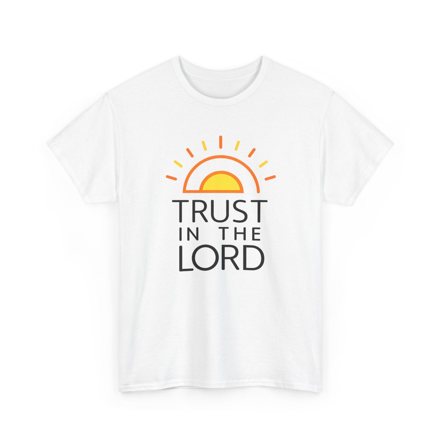 Trust in the Lord T-Shirt — Christian Sunrise Faith Tee