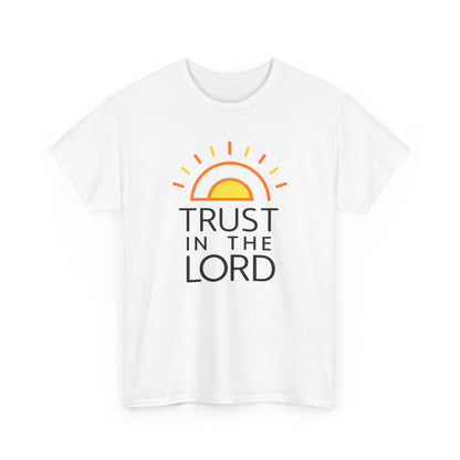 Trust in the Lord T-Shirt — Christian Sunrise Faith Tee