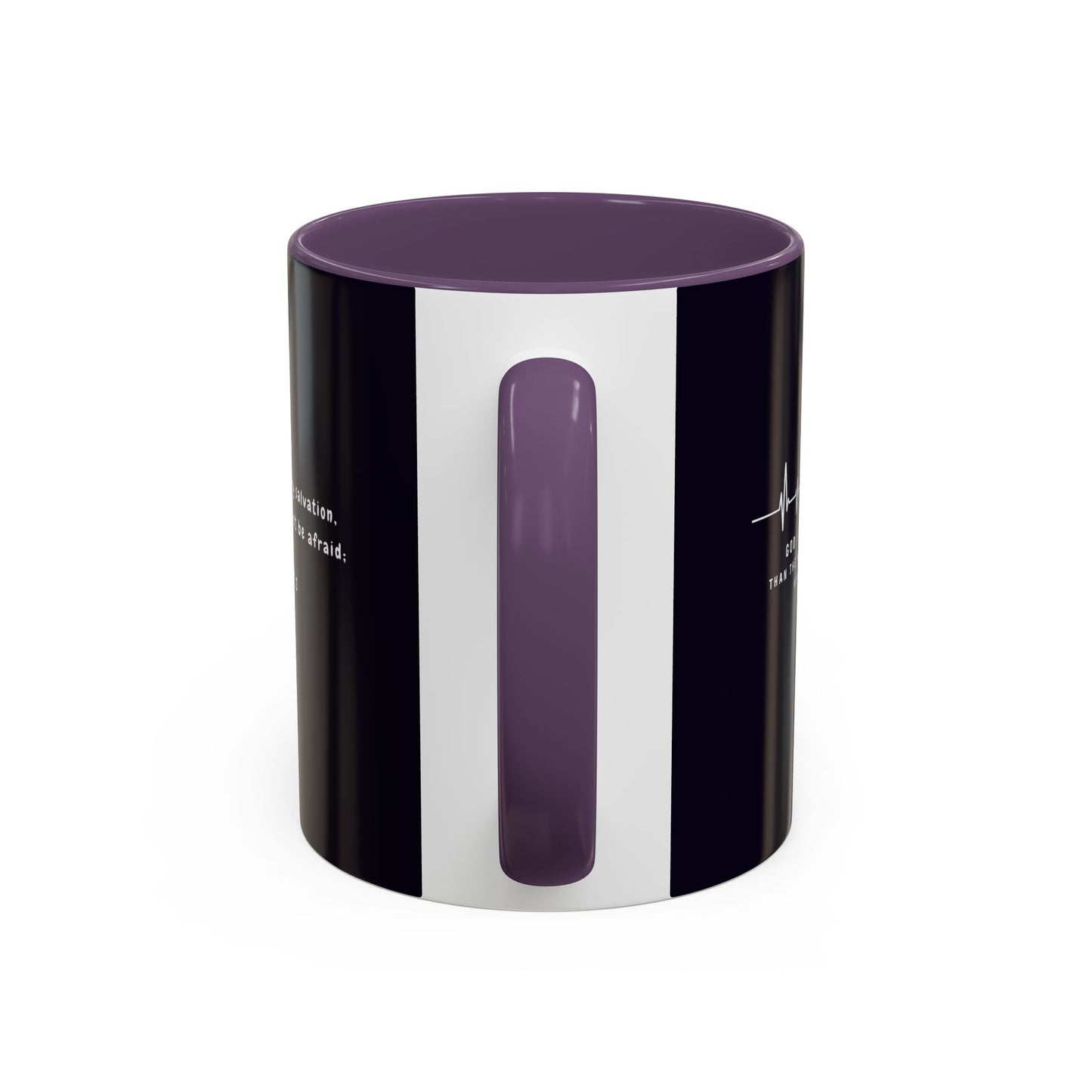 Christian faith gift  Coffee Mug — 'Tetelestai' Cross Design with Isaiah 12:2 Scripture (11/15oz Accent Mug)
