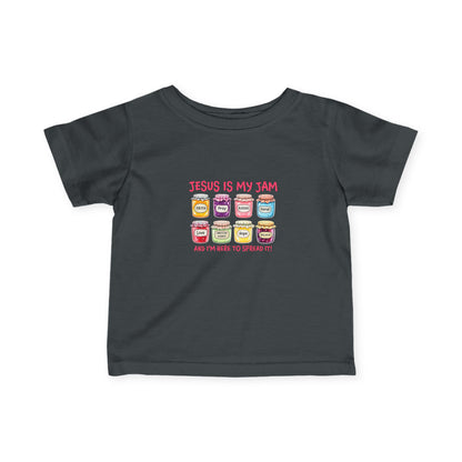 Infant Tee — "Jesus Is My Jam" Cute Christian Baby Shirt