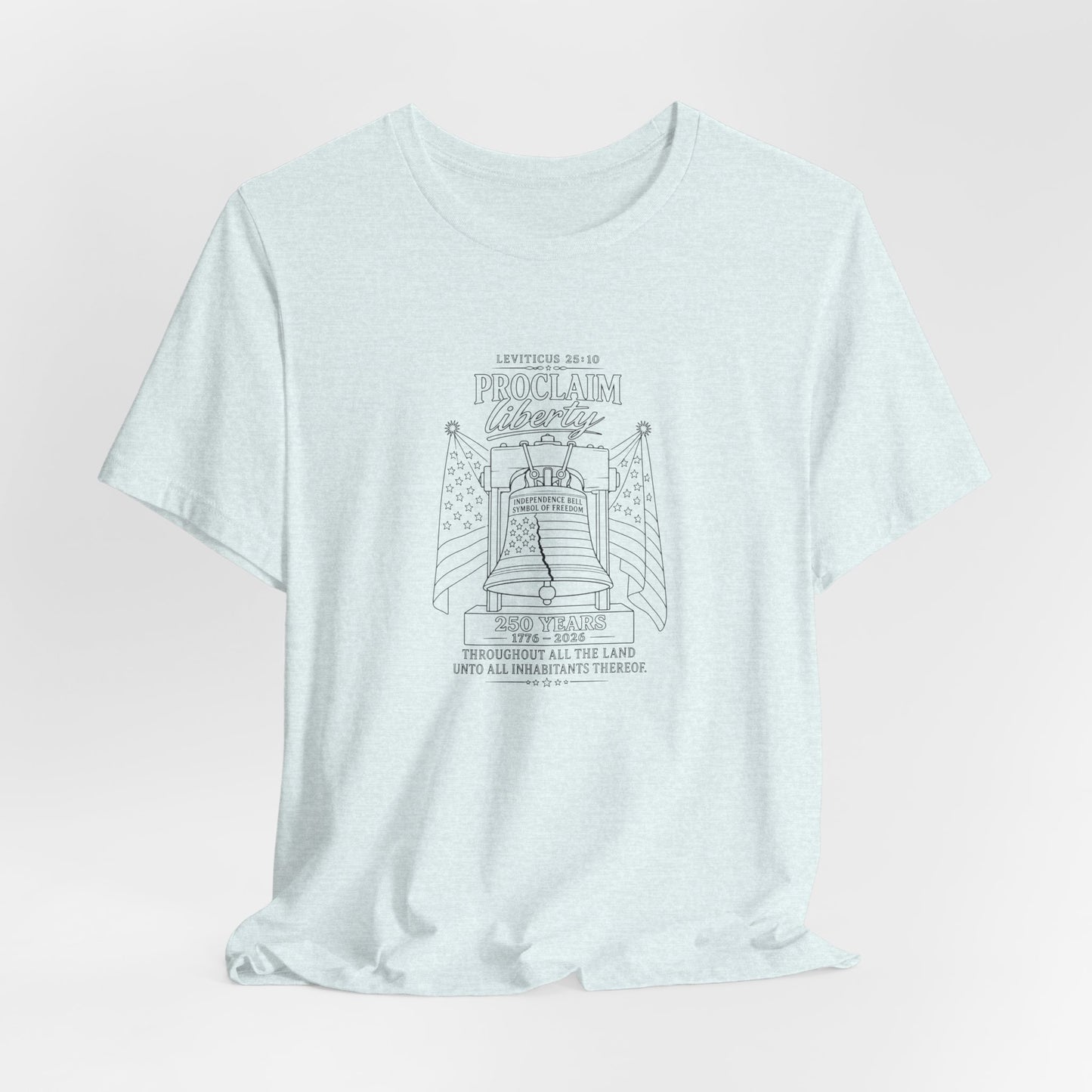 Leviticus 25:10 Tee – Minimalist Bible Verse Christian T-Shirt