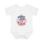 Baby Bodysuit – "My First 4th of July" Patriotic Infant Onesie