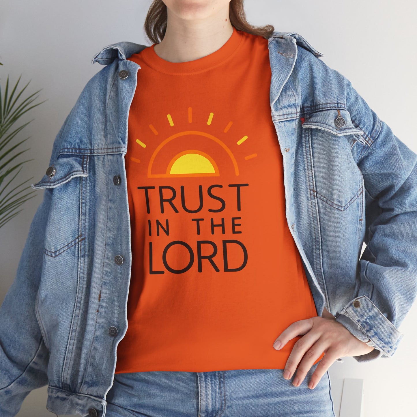 Trust in the Lord T-Shirt — Christian Sunrise Faith Tee