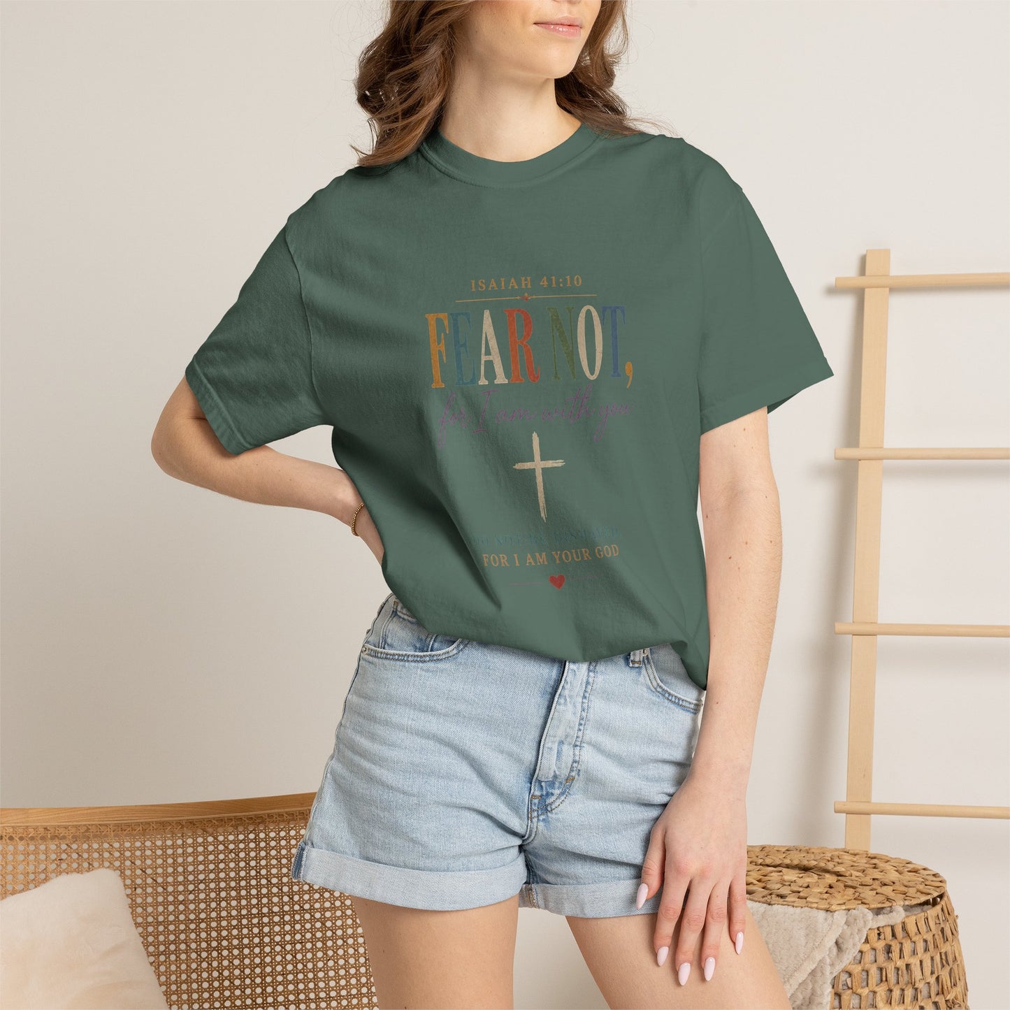 Fear Not For I Am With You Bible Verse T-Shirt