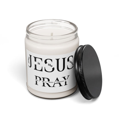Jesus Pray Scented Soy Candle — 9oz Inspirational Christian Gift
