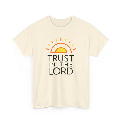 Trust in the Lord T-Shirt — Christian Sunrise Faith Tee