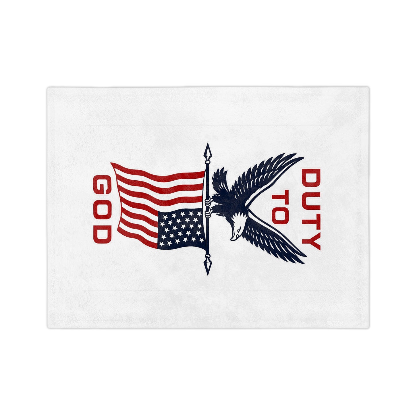 Duty to God American Eagle Blanket