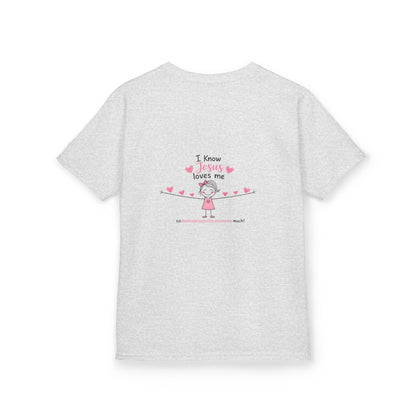 Kids T-Shirt — "God Is Bigger Than" Pink Faith Graphic Tee