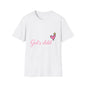 God's Child T-Shirt — Pink Heart Christian Faith Tee