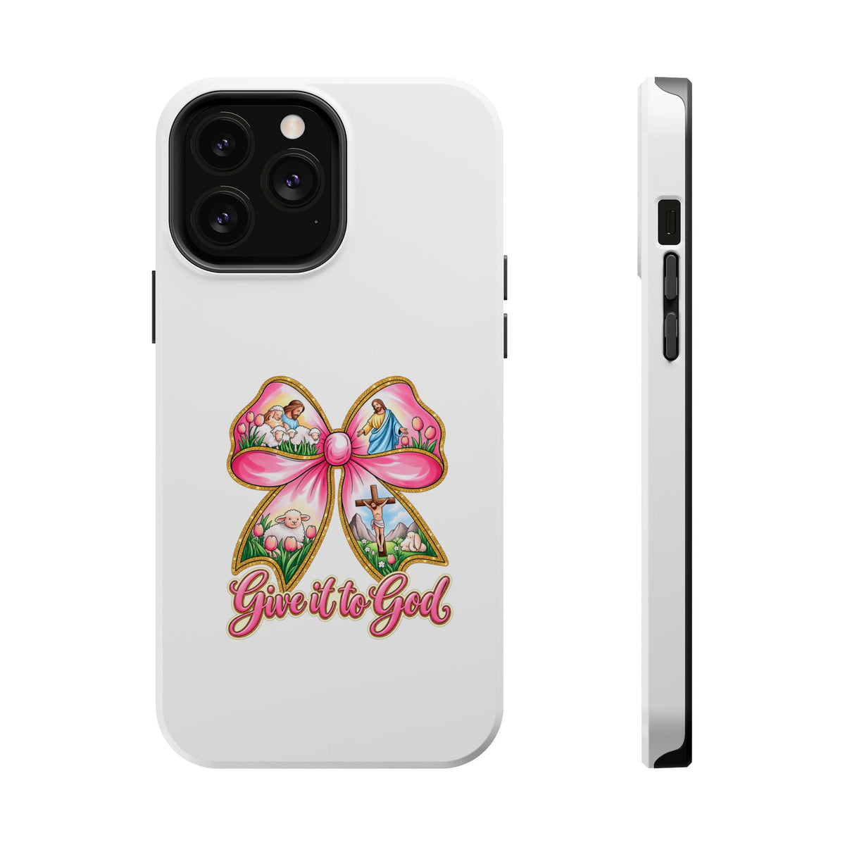 Give It to God Phone Case — Floral Bow Christian iPhone Cover